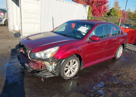 2014 Subaru Legacy 2.5I Premium z USA, uszkodzony, nr VIN 4S3BMBE67E3037929